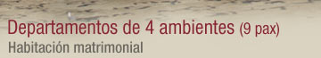 Departamentos de cuatro ambientes - Habitaciones