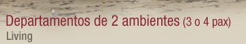 Departamentos de dos ambientes - Living